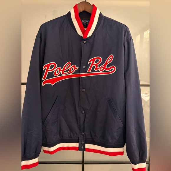 Polo Ralph Lauren Other - Polo Ralph Lauren Men's Navy Baseball Varsity Jacket